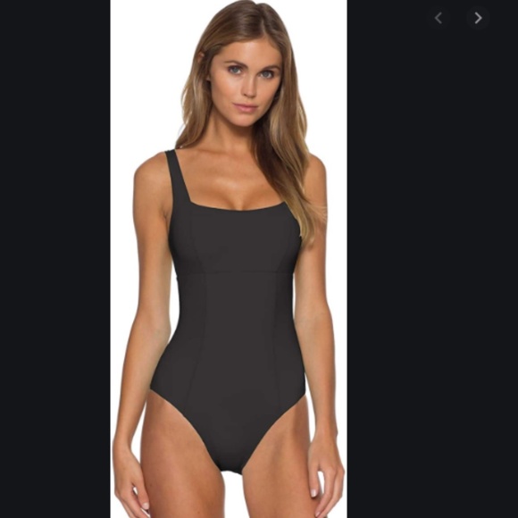 BECCA Other - Becca S black one piece swim laces back swimsuit